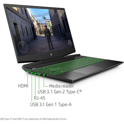 에이치피 New 2020 HP Pavilion Gaming Laptop 15.6 FHD 1080p Core i5-9300H NVIDIA GTX 1050 3GB 8GB RAM 256GB SSD Windows 10