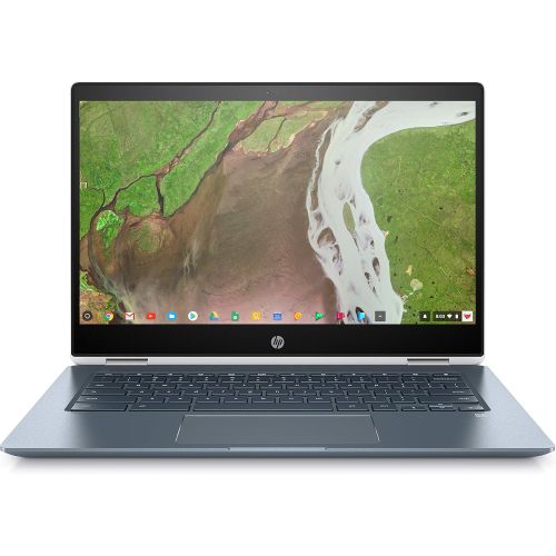 에이치피 HP Chromebook x360 14-14 FHD Touch - Core i3-8130u - 8GB - 64GB eMMC - White and Blue