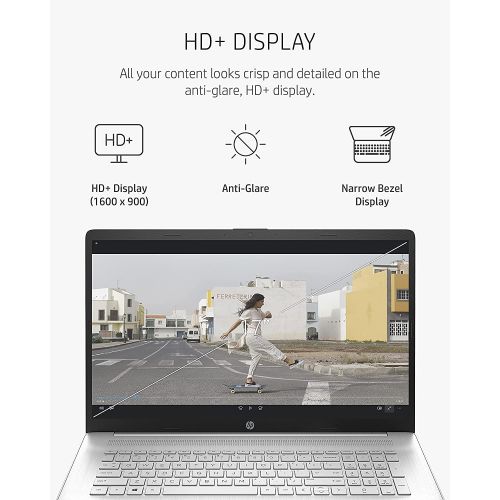 에이치피 2021 Newest HP 17 Laptop, 17 HD+ Anti-Glare Screen, 11th Gen Intel Core i5-1135G7, Intel Iris Xe Graphics, 32 GB RAM, 1 TB PCIe SSD, Long Battery Life, Webcam, Mics, Win10, Silver