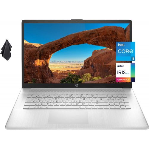 에이치피 2021 Newest HP 17 Laptop, 17 HD+ Anti-Glare Screen, 11th Gen Intel Core i5-1135G7, Intel Iris Xe Graphics, 32 GB RAM, 1 TB PCIe SSD, Long Battery Life, Webcam, Mics, Win10, Silver