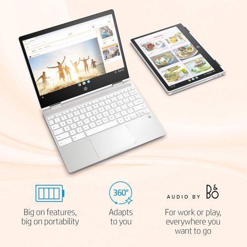 에이치피 HP Chromebook X360 12-Inch HD+ Touchscreen Laptop, Intel Celeron N4000, 4. GB SDRAM, 32 GB eMMC, Chrome (12b-ca0010nr, Ceramic White)