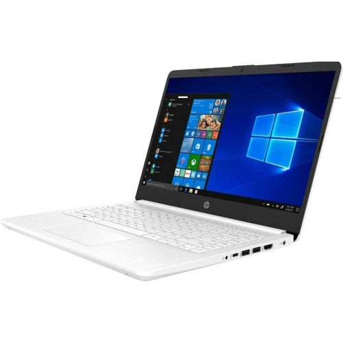 에이치피 2021 HP Stream 14 Laptop Light-Weight, Intel Celeron N4020 (Up to 2.8GHz), 4GB RAM, 64GB eMMC HD LED Display with Microsoft 365 1 Year+128GB SD Card+Mouse Pad+HDMI Cables(Snowflake