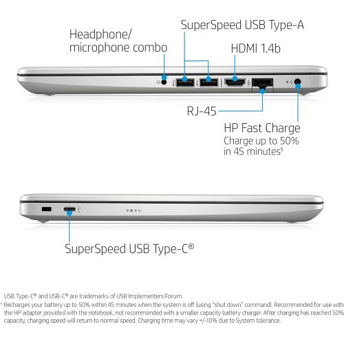 에이치피 Flagship 2019 HP 14 FHD Laptop Intel Quad-Core Pentium Silver N5000 Up to 2.7Ghz 4GB DDR4 64GB eMMC SSD Office 365 Personal-1yr Win 10 S Support Up to 256G Micro SD Extra Storage