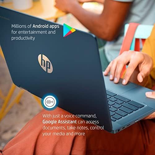 에이치피 HP 14 Touchscreen x360 2 in 1 Convertible Chromebook Laptop, Intel Celeron N4020 Up to 2.8GHz, 4GB RAM, 64GB eMMC, Chrome OS