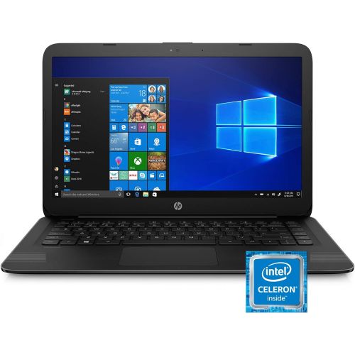 에이치피 HP Stream 14-Inch Laptop, Intel Celeron N4000, 4 GB RAM, 64 GB eMMC, Windows 10 Home in S Mode (14-cb159nr, Jet Black)