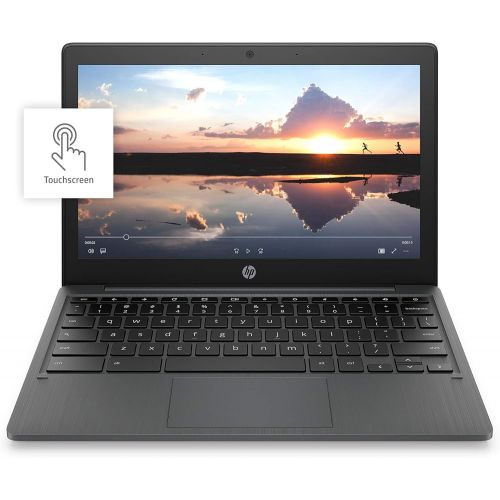 에이치피 HP Chromebook 11-inch Laptop - MediaTek - MT8183 - 4 GB RAM - 32 GB eMMC Storage - 11.6-inch HD IPS Touchscreen - with Chrome OS - (11a-na0040nr, 2020 model, Ash Gray)