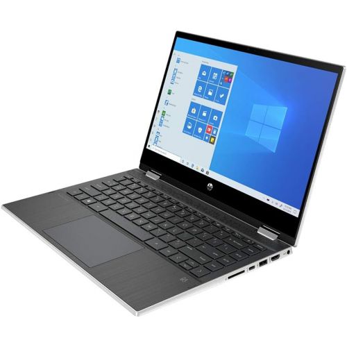 에이치피 2021 HP Pavilion x360 2-in-1 14 HD Touchscreen Laptop Computer, 10th Gen Intel Core i3-1005G1, 8GB RAM, 128GB SSD, B&O Audio, HD Webcam, USB-C, Intel UHD Graphics, Win 10S, Silver,