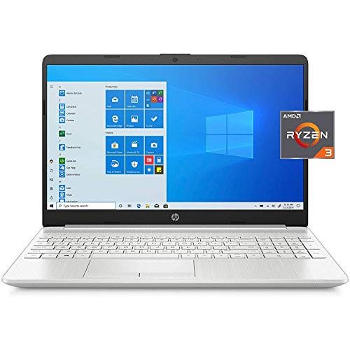 에이치피 2021 HP 15.6 HD Laptop PC AMD Dual-Core Ryzen 3 3250U 4GB DDR4 128GB SSD + 1TB HDD AMD Radeon Graphics USB-C HDMI WiFi AC RJ45 Bluetooth Webcam HP Fast Charge Windows 10 Home