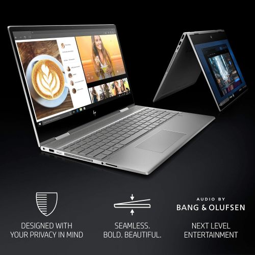 에이치피 HP ENVY x360 Convertible 15-inch FHD Touchscreen 2-in-1 Laptop, 10th Gen Intel Core i7-10510U, 8GB RAM, 512GB SSD, Windows 10 Home, Fingerprint Reader, Webcam Kill Switch (15-dr101