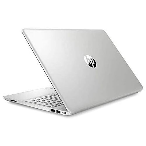 에이치피 2021 HP 15.6 HD Laptop Computer PC, Intel Core i3-10110U (Beats i5-7200U), 4GB RAM, 128GB SSD, USB-C, WiFi, RJ45, HDMI, HD Webcam, Bluetooth, Windows 10 S, Silver, Fairywren Card