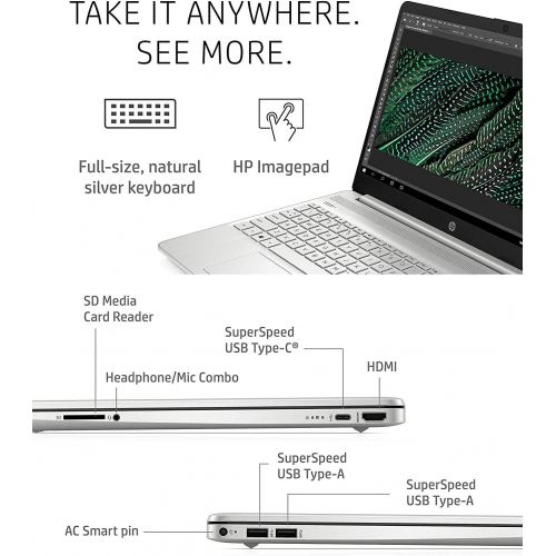 에이치피 2021 Newest HP 15.6 FHD IPS Flagship Laptop, 11th Gen Intel 4-Core i5-1135G7(Up to 4.2GHz, Beat i7-1060G7), Iris Xe Graphics, Fast Charge, WiFi, Lightweight, w/GM Accessories (16GB