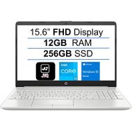 2022 Newest HP 15.6 FHD 1080P IPS Display Laptop Computer, 11th Gen Intel Core i3-1115G4(Up to 4.1GHz), 12GB RAM, 256GB SSD, Webcam, Bluetooth, Wi-Fi, HDMI, Finger Print Reader, Wi