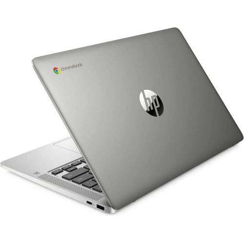 에이치피 2021 HP Chromebook 14 FHD Non-Touchscreen Thin and Light Laptop, Intel Celeron N4000, 4GB DDR4 RAM, 64GB eMMC, Webcam, 802.11ax, Bluetooth 5, Mouse, Sleeve, Chrome OS, Gray