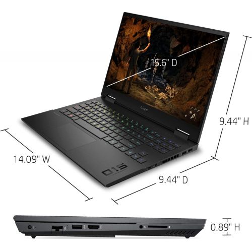 에이치피 HP - OMEN 15-EK0013DX 15.6 Gaming Laptop 10th Gen Core i7-10750H 16GB RAM- NVIDIA GeForce RTX 2060 - 512GB SSD + 32GB Optane 15.6” FHD 1920X1080-NON Touch Windows 10 Shadow Black