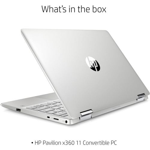 에이치피 HP Pavilion X360 2-IN-1 11.6 HD Touch-Screen WLED-backlit Laptop, Intel Pentium N5000 up to 2.7GHz, 4GB DDR4, 128GB SSD, Bluetooth, Wireless-AC, HDMI, Webcam, USB 3.1-C, Media Card