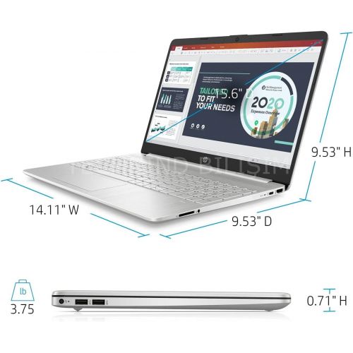 에이치피 2021 Newest HP 15.6” HD Screen Laptop, 10th Generation Intel Core i3-1005G1 Dual-Core Processor, 8 GB DDR4 RAM, 256 GB PCIe NVMe M.2 SSD, Intel UHD Graphics, Wi-Fi, Webcam, Windows