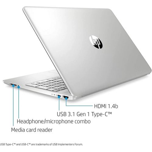 에이치피 HP 15.6 HD Intel 10th Gen i3-1005G1 3.4GHz 8GB RAM 256GB SSD Win 10 Laptop