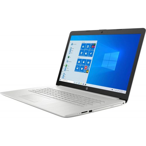 에이치피 2021 HP 17.3 HD+1600 x 900 Touchscreen Laptop, Intel Core i5-1035G1 Processor, 8GB RAM, 256GB SSD, DVD, HDMI, WiFi, Bluetooth, Webcam, Windows 10 Home, Silver