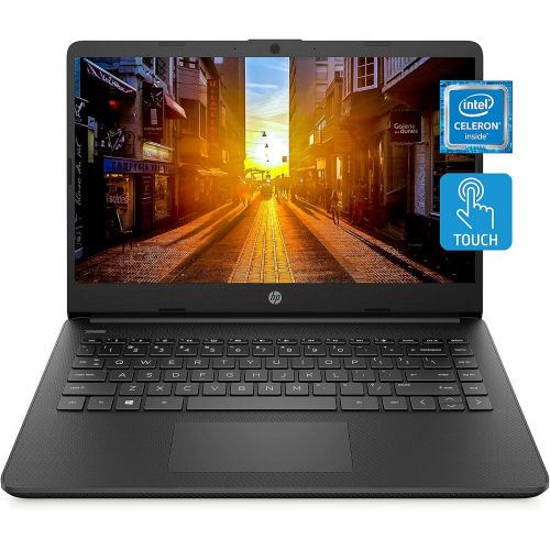 에이치피 HP 14 Laptop, Intel Celeron N4020, 4 GB RAM, 64 GB Storage, 14-inch HD Touchscreen, Windows 10 Home, Thin & Portable, 4K Graphics, One Year of Microsoft 365 (14-dq0060nr, 2021, Jet