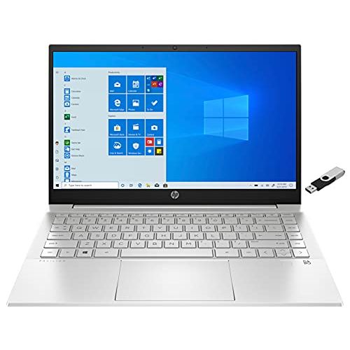 에이치피 2021 HP Pavilion 14 FHD Premium Laptop 11th Gen 4-Core Intel i5-1135G7 16GB DDR4 1TB NVMe SSD Intel Iris Xe Graphics HDMI Webcam Bluetooth Backlit Keyboard Windows 10 Home w/ Ontre