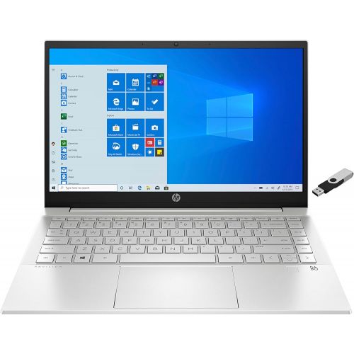 에이치피 2021 HP Pavilion 14 FHD Premium Laptop 11th Gen 4-Core Intel i5-1135G7 16GB DDR4 1TB NVMe SSD Intel Iris Xe Graphics HDMI Webcam Bluetooth Backlit Keyboard Windows 10 Home w/ Ontre