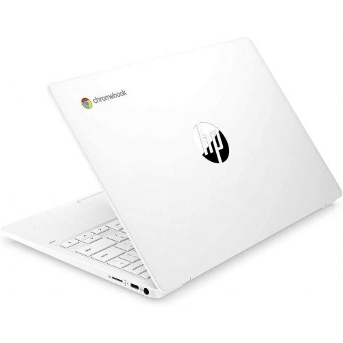 에이치피 2022 HP Chromebook 11.6 HD Light and Slim Laptop, MediaTek MT8183 8-Core Processor, 4GB Memory, 32GB eMMC, Card Reader, Webcam, Wi-Fi, Chrome OS, White, 2-Week IFT Support