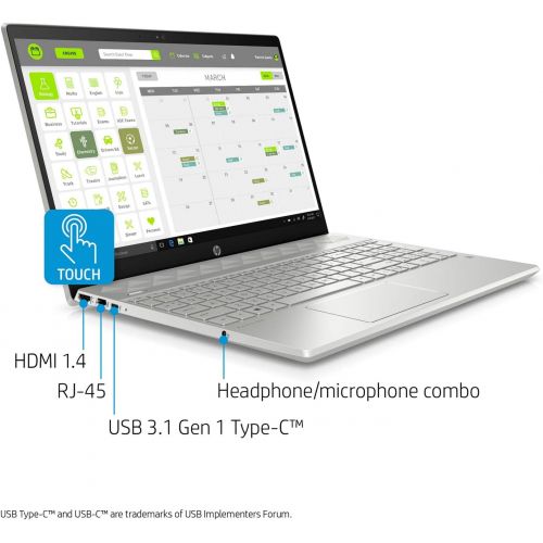 에이치피 HP Pavilion 15-CS Intel i5-1035G1 12GB 512GB SSD 15.6-Inch Full HD WLED Touch Screen Laptop