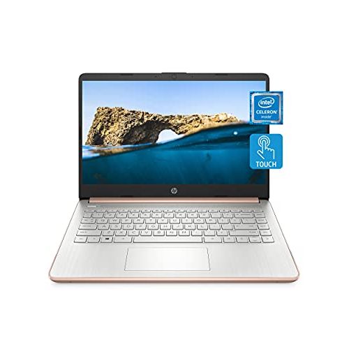 에이치피 HP 14 Laptop, Intel Celeron N4020, 4 GB RAM, 64 GB Storage, 14-inch HD Touchscreen, Windows 10 Home, Thin & Portable, 4K Graphics, One Year of Microsoft 365 (14-dq0070nr, 2021, Pal