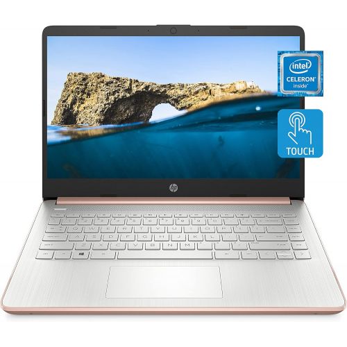 에이치피 HP 14 Laptop, Intel Celeron N4020, 4 GB RAM, 64 GB Storage, 14-inch HD Touchscreen, Windows 10 Home, Thin & Portable, 4K Graphics, One Year of Microsoft 365 (14-dq0070nr, 2021, Pal