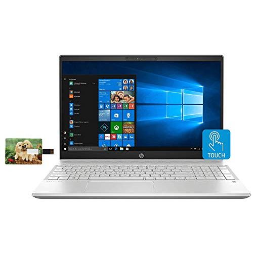 에이치피 HP Pavilion 15 Laptop Computer, 10th Gen Intel Quad Core i5-1035G1, 15.6 HD IPS Touchscreen, 12GB RAM, 512GB M.2 SSD, Wi-Fi 5, Webcam, B&O Audio, USB-C, HDMI, Windows 10 Pro, 32GB