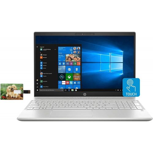 에이치피 HP Pavilion 15 Laptop Computer, 10th Gen Intel Quad Core i5-1035G1, 15.6 HD IPS Touchscreen, 12GB RAM, 512GB M.2 SSD, Wi-Fi 5, Webcam, B&O Audio, USB-C, HDMI, Windows 10 Pro, 32GB