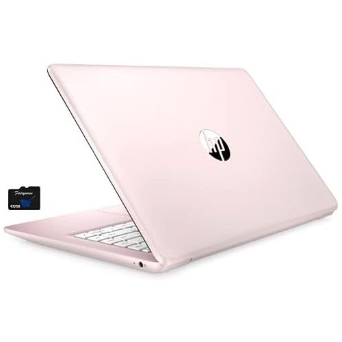 에이치피 2021 HP Stream 14 inch Laptop, Intel Celeron N4020 Processor, 4GB RAM, 64GB eMMC, WiFi, Bluetooth, Webcam, HDMI, Windows 10 S with Office 365 for 1 Year + Fairywren Card (Rose Pink