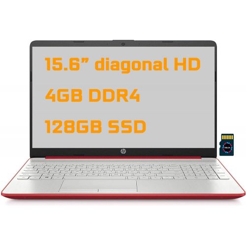 에이치피 2021 HP Notebook 15 Premium Laptop 15.6” Diagonal HD Display Intel Pentium Gold 6405U 4GB DDR4 128GB SSD Intel UHD Graphics HDMI USB-C Webcam Win10 + 32GB MicroSD Card