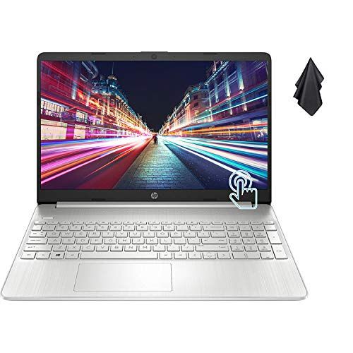 에이치피 2021 HP Pavilion Laptop, 15.6 FHD IPS Micro-Edge Touchscreen, Intel Core i5-1035G1 Quad-Core Processor Up to 3.6GHz, Webcam, HDMI, USB-C, Bluetooth, Windows 10 + Oydisen Cloth (16G