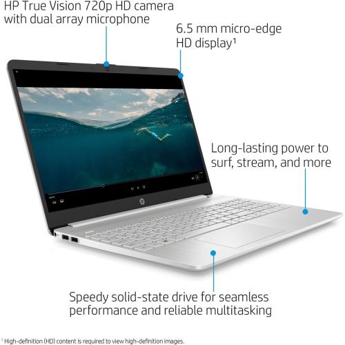 에이치피 2021 HP Pavilion Laptop, 15.6 FHD IPS Micro-Edge Touchscreen, Intel Core i5-1035G1 Quad-Core Processor Up to 3.6GHz, Webcam, HDMI, USB-C, Bluetooth, Windows 10 + Oydisen Cloth (16G