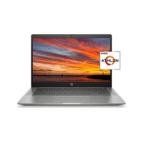 에이치피 HP Chromebook 14b Laptop, AMD Athlon Silver 3050C Mobile Processor, 4 GB RAM, 64 GB eMMC Storage, 14-inch Full HD IPS Touchscreen, Google Chrome OS, Audio by B&O, Privacy Camera (1