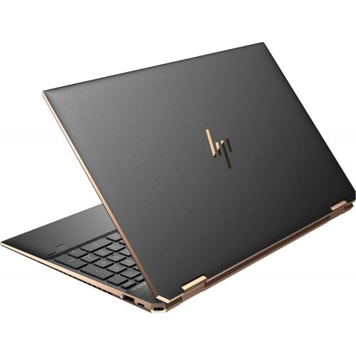 에이치피 HP Spectre X360 15.6 Inch 4K UHD Touch-Screen 512GB SSD + 32GB Optane 1.8GHz i7 2-in-1 Laptop (16GB RAM, Quad-Core i7-10510U, GeForce MX330, Windows 10 Home) Nightfall Black 15-EB0