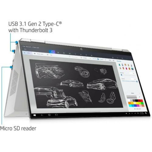 에이치피 HP - Spectre x360 2-in-1 13.3 4K Ultra HD Touch-Screen Laptop - Intel Core i5 - 8GB Memory - 256GB SSD - Natural Silver