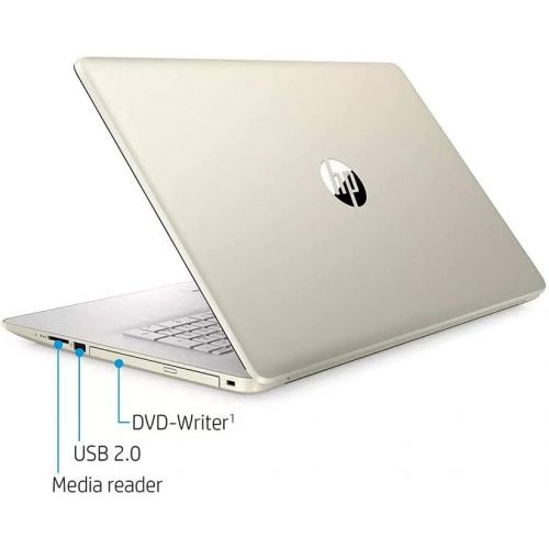 에이치피 2021 HP 17.3 HD+ Touchscreen Laptop Computer, 10th Gen Intel Core i5-1035G1, 32GB RAM, 1TB PCIe SSD, Full-Size KB, HD Audio, HD Webcam, Intel UHD Graphics, Win 10, Gold, 32GB SnowB