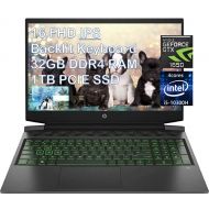 HP Pavilion Gaming Laptop Windows 10 Quad-Core i5-10300H Laptop With Webcam Bluetooth Backlit Keyboard and ES USB Card 32GB RAM DDR4 1TB M.2 SSD NVIDIA GeForce GTX 1650 (2021)