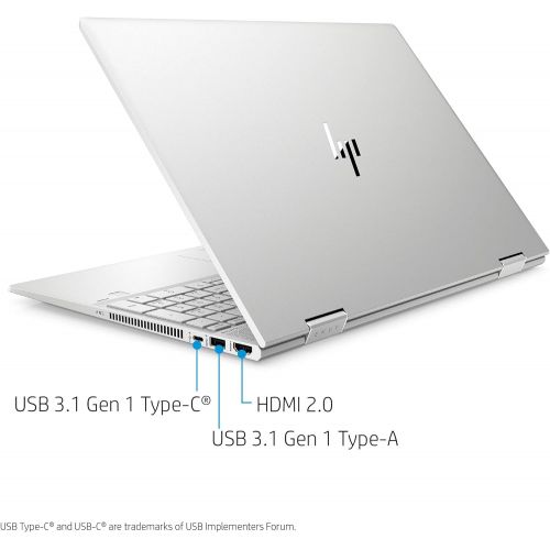 에이치피 2021 HP Envy 2-in-1 Laptop 15.6 inch FHD Touchscreen 4-Core Intel i5-10210U UHD Graphics 12GB DDR4 512GB NVMe SSD WI-FI 6 Win 10 Home Fingerprint Backlit Keyboard w/ 32GB USB