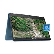 Laptop HP X360 14a Chromebook 14 HD Touchscreen, Entertaining from Any Angle Intel Celeron, 4GB DDR4 64GB eMMC WiFi Webcam Stereo Speakers Bluetooth 4.2 Chrome Blue Metallic Color