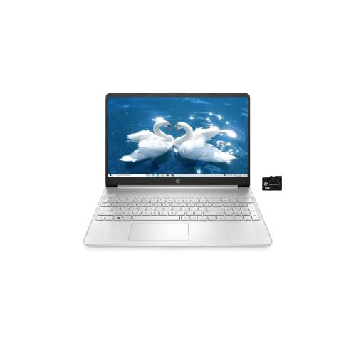 에이치피 HP 15.6 FHD Touchscreen Laptop Computer, Intel Core i5 1035G1 (Beat i7-7500u), 12GB DDR4 RAM 256GB PCIe SSD WiFi Silver, Windows 10 Home, GOLDOXIS 32gb SD Card