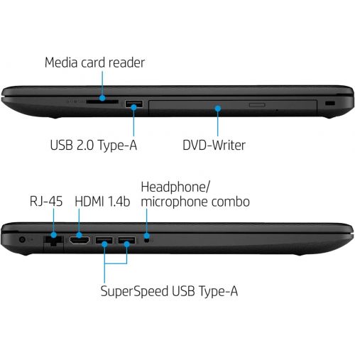 에이치피 2021 Newest HP Premium Business Laptop, 17.3 HD+ Display, AMD Ryzen 5 4500U 6-Core Processor Up to 4.0 GHz (Beats i7-10510U), 16GB RAM, 1TB SSD, DVD-RW, Webcam, HDMI, Black, Win 10