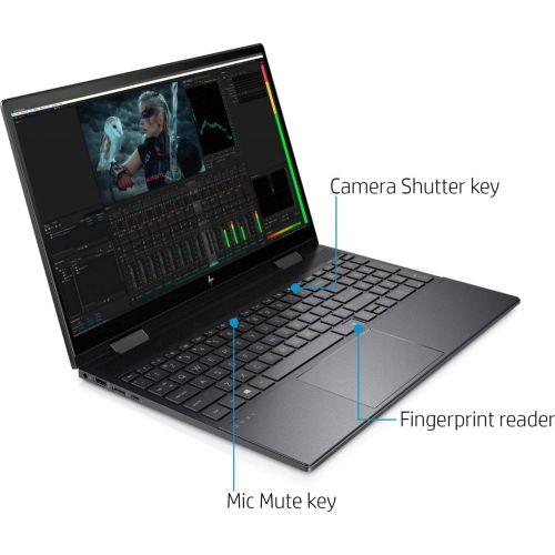 에이치피 HP - Envy x360 2-in-1 15.6 Touch-Screen Laptop - AMD Ryzen 7 - 8GB Memory - 512GB SSD - Nightfall Black