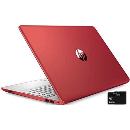 에이치피 2021 Newest HP Pavilion 15 15.6 HD Laptop Computer, Intel Pentium Processor, 16GB DDR4, 512GB SSD, Webcam, USB-C, HDMI, WiFi, Windows 10 S, Scarlet Red, TiTac Accessory