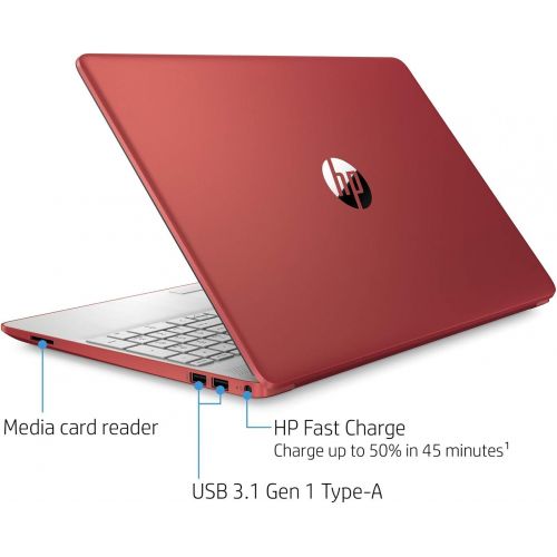 에이치피 2021 Premium HP Laptop Computer, 15.6 HD Display,Intel Pentium Dual-core Gold 6405U 2.4 GHz, 8GB DDR4 RAM, 128GB SSD, HD Webcam, HDMI, Bluetooth, WiFi, Win10 S, 10+ Hours Battery,