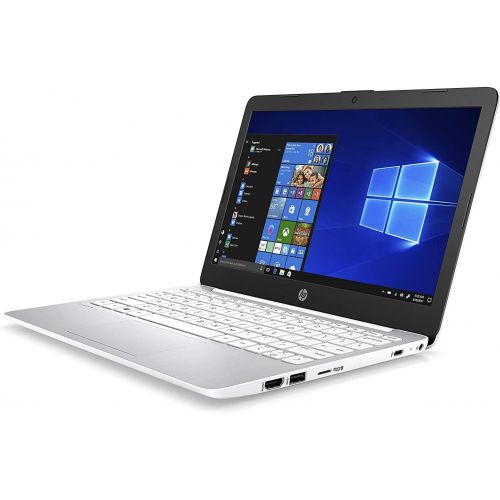 에이치피 2021 HP Stream 11.6 inch Laptop Computer Intel Celeron N4020 upto 2.8 GHz, 4GB RAM, 32GB eMMC Storage, Windows 10 Home, 13Hr Battery Life, Office 365 1Year, (Diamond White) Plus Vg