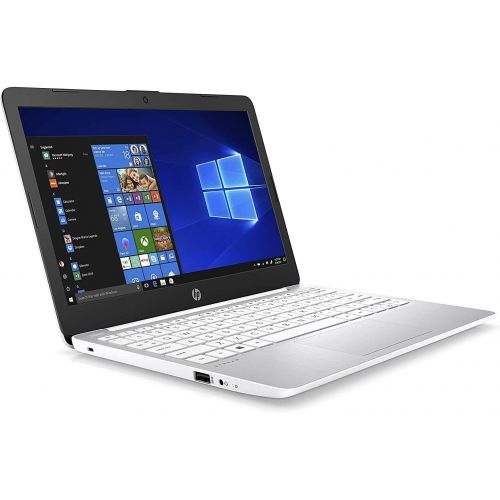 에이치피 2021 HP Stream 11.6 inch Laptop Computer Intel Celeron N4020 upto 2.8 GHz, 4GB RAM, 32GB eMMC Storage, Windows 10 Home, 13Hr Battery Life, Office 365 1Year, (Diamond White) Plus Vg