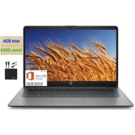2021 Newest HP 14 inch Thin Light HD Laptop Computer, Intel Celeron N4000 up to 2.6 GHz, 4GB DDR4, 64GB eMMC, WiFi , Webcam, 1-Year Office 365, up 11 Hours, Windows 10 S, Black + M